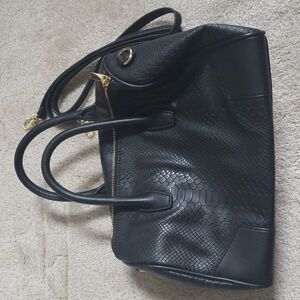 Express Faux Croc Satchel Bag Purse